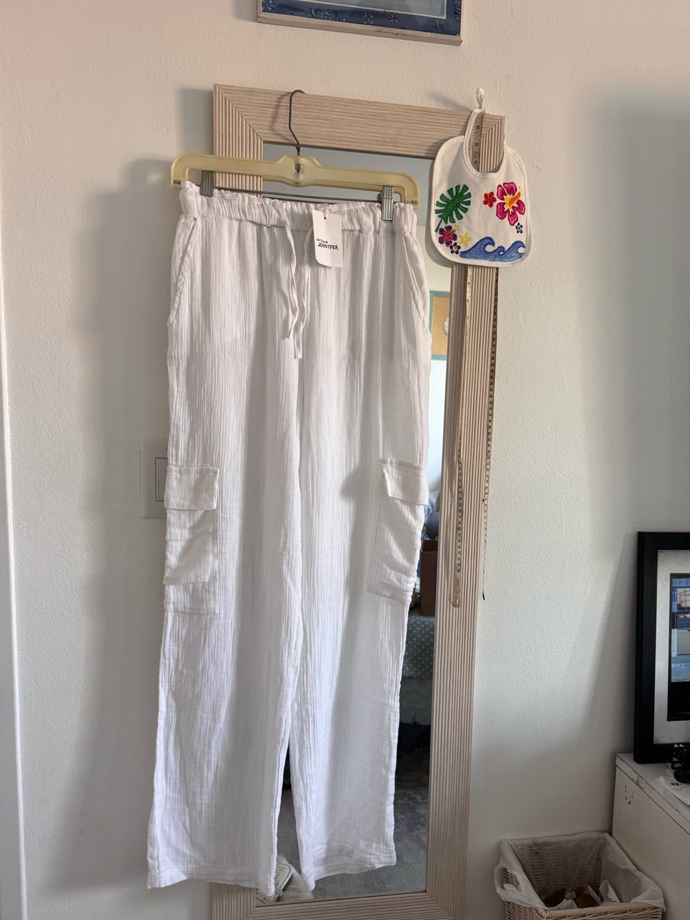 White Linen Beach Pants